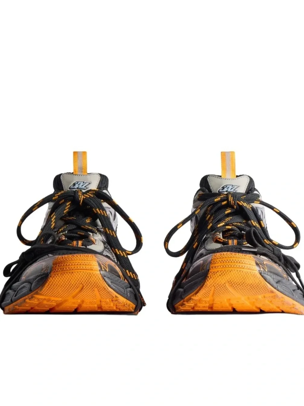 Balenciaga Black and Orange Trail-Style Sneakers - Picture 5 of 5